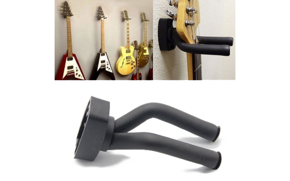 Stap Universeel Achtervolging Gitaar haak om uw gitaar op te hangen Universeel Zwart Muur houder hanger /  HaverCo | HaverCoShop.nl